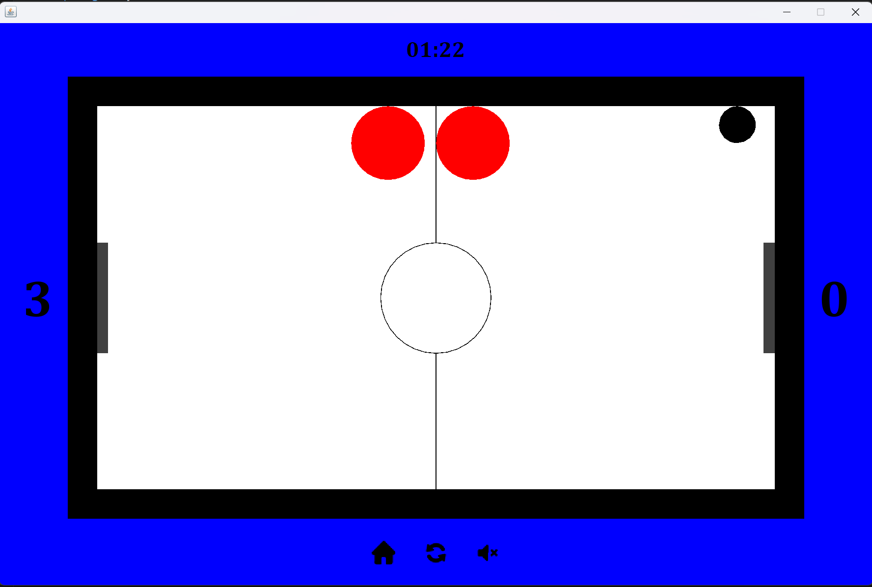 Screenshot of my Air Hockey Game